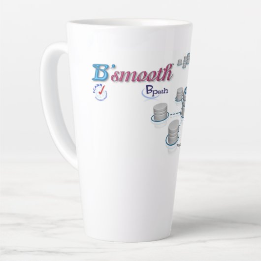 Latte koffie mokken en kopjes (Linkerhoek)