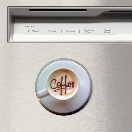 Latte koffiebeker en saucer koffiemagneet magneet (Insitu (Vaatwasser))
