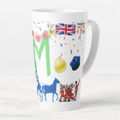 Latte/koffiemokken - Dag van de Arbeid Latte Mok (Rechterhoek)