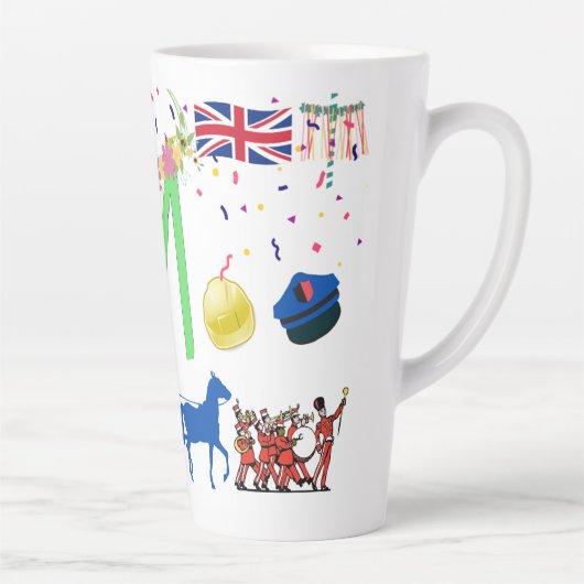 Latte/koffiemokken - Dag van de Arbeid Latte Mok (Rechts)