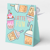 Latte leuke koffie bobba thee verjaardag bedankdoosjes (Achterkant)