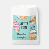 Latte leuke koffie bobba thee verjaardag bedankzakje (Voorkant)