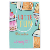 Latte leuke koffie bobba thee verjaardag medium cadeauzakje (Voorkant)