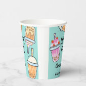 Latte leuke koffie bobba thee verjaardag papieren bekers (Rechts)