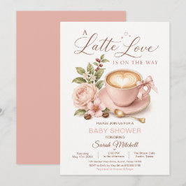 Latte Liefde Cadeau Baby Shower Kaart