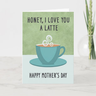 Latte Liefde Moederdag Kaart