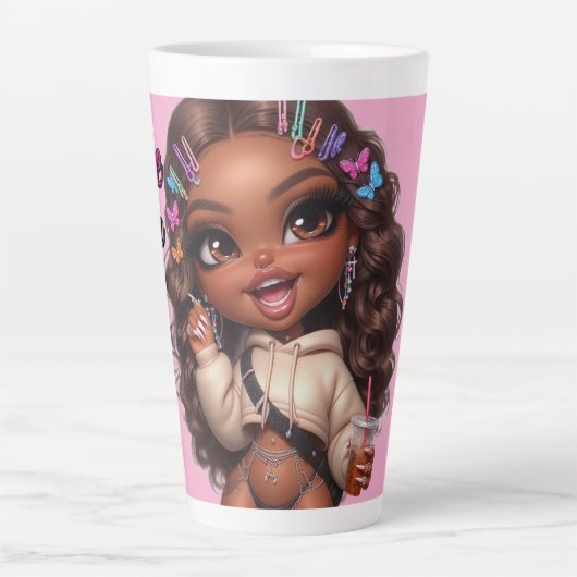 Latte Liefhebber CHIBI POP  Mok (Voorkant)