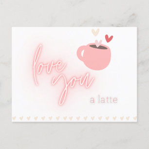 Latte Love-Briefkaart Briefkaart