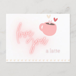 Latte Love-Briefkaart Briefkaart