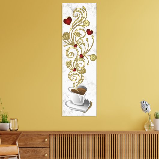 Latte Love Canvas Afdruk (Insitu (Woonkamer))