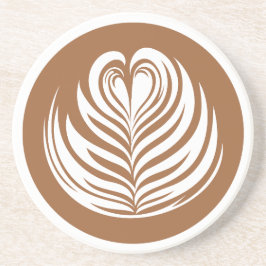 Latte Love Zandsteen Onderzetter