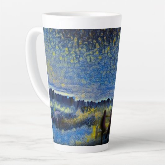 Latte Lovers die zich in de toekomst begeven Latte Mok (Linkerhoek)