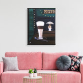 Latte Macchiato Schilderij van Alfred Fox Canvas Afdruk (Insitu (Woonkamer))