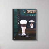 Latte Macchiato Schilderij van Alfred Fox Canvas Afdruk (Voorkant)