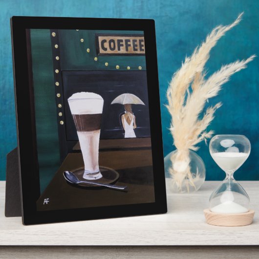 Latte Macchiato Schilderij van Alfred Fox Fotoplaat (Zijkant)