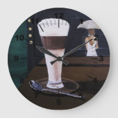 Latte Macchiato Schilderij van Alfred Fox Grote Klok (Voorkant)