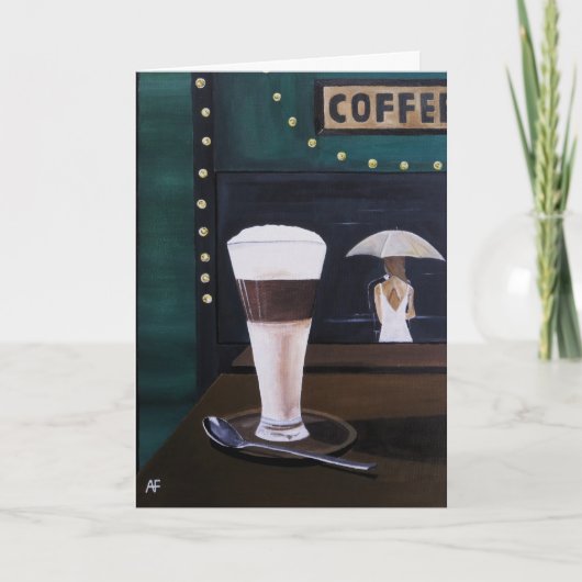 Latte Macchiato Schilderij van Alfred Fox Kaart (Voorkant)