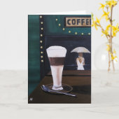 Latte Macchiato Schilderij van Alfred Fox Kaart (Gele Bloem)