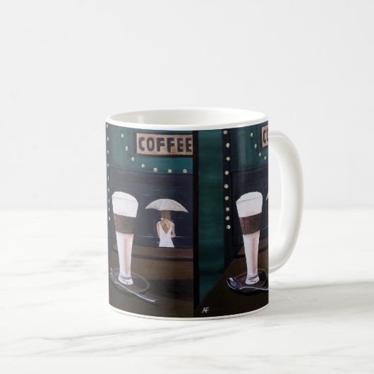 Latte Macchiato Schilderij van Alfred Fox Koffiemok (Voorkant rechts)