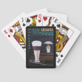 Latte Macchiato Schilderij van Alfred Fox Pokerkaarten (Achterkant)