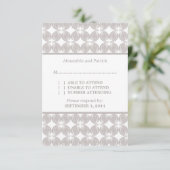 Latte Modern Deco Response Kaart (Staand voorkant)