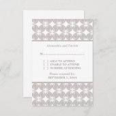 Latte Modern Deco Response Kaart (Voorkant / Achterkant)