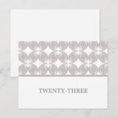 Latte Modern Deco Table Number Briefkaart (Voorkant / Achterkant)