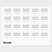 Latte moderne deco Dank u Stickers (Vel)