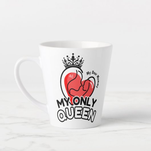 Latte Mok 12oz: Mijn enige Queen (Links)