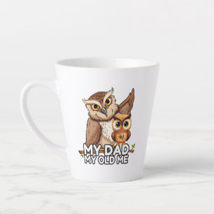 Latte Mok 12oz: Mijn vader Mijn oude ik (wit)