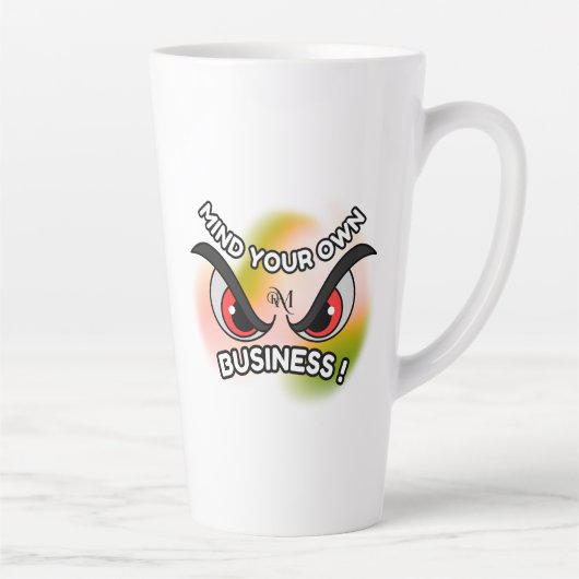 Latte Mok 17oz: Let op je eigen (Rechts)