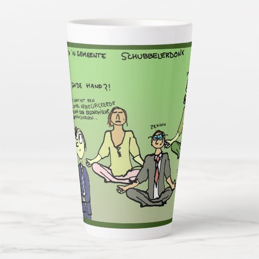 Latte mok aanbesteden (Voorkant)