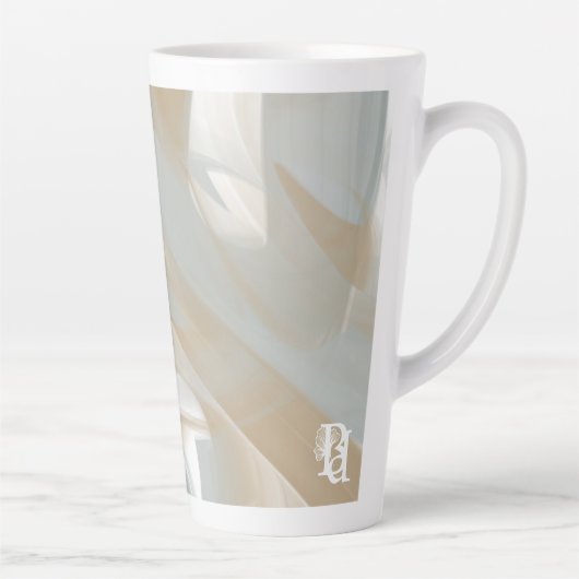 Latte mok abstracte huishoudtrend Sandy Tornado (Rechts)