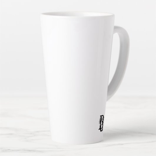 Latte Mok Abstracte Trend Interieur Decor Zwart (Rechterhoek)