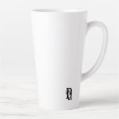 Latte Mok Abstracte Trend Interieur Decor Zwart (Rechts)