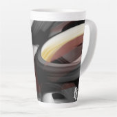 Latte Mok Abstracte Trend Interieur Decor Zwart (Rechterhoek)