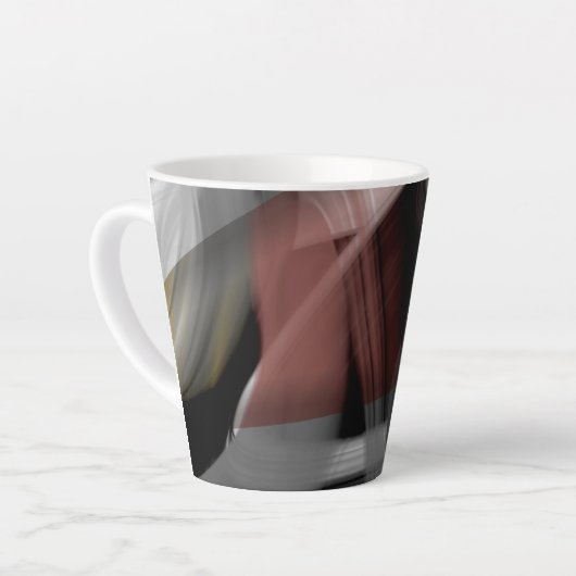 Latte Mok Abstracte Trend Interieur Decor Zwart (Linkerhoek)