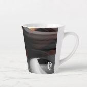 Latte Mok Abstracte Trend Interieur Decor Zwart (Rechts)