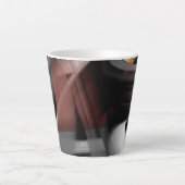Latte Mok Abstracte Trend Interieur Decor Zwart (Voorkant)