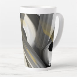 Latte Mok Abstracte Trend Interieur Decor Zwart