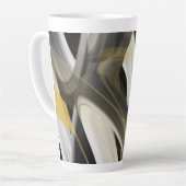 Latte Mok Abstracte Trend Interieur Decor Zwart (Linkerhoek)