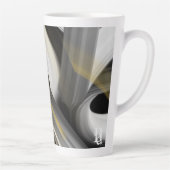 Latte Mok Abstracte Trend Interieur Decor Zwart (Rechts)