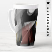 Latte Mok Abstracte Trend Interieur Decor Zwart