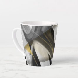 Latte Mok Abstracte Trend Interieur Decor Zwart