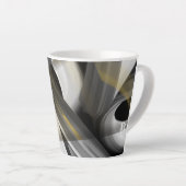 Latte Mok Abstracte Trend Interieur Decor Zwart (Rechterhoek)