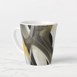 Latte Mok Abstracte Trend Interieur Decor Zwart