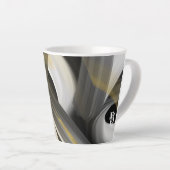 Latte Mok Abstracte Trend Interieur Decor Zwart (Rechterhoek)