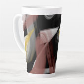 Latte Mok Abstracte Trend Interieur Decor Zwart (Linkerhoek)