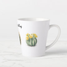 Latte Mok aquarel cactus