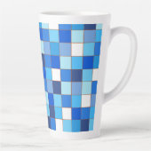 Latte Mok blauw raster (Rechts)